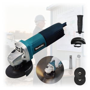 4 Inch Cordless Angle Grinder – Makita Original Battery-Operated High-Efficiency Grinder Tool