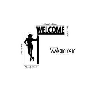 Papan Tanda Toilet Men women/Pria wanita Hitam - Stiker Label Penunjuk WC Restroom Modern Minimalis Sign Kayu Toilet - Sign Board Toilet Kayu Modern Minimalis