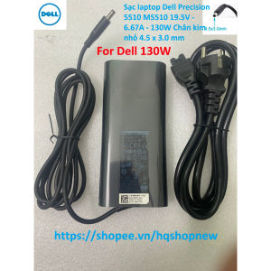 ️[Sạc zin] Sạc laptop Dell Precision 5510 M5510 19.5V - 6.67A - 130W Chân kim nhỏ 4.5 x 3.0 mm