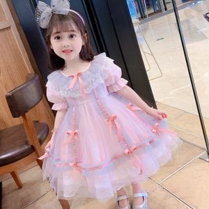 Váy công chúa Lolita cho bé gái váy sinh nhật thời trang mới váy xòe váy lưới