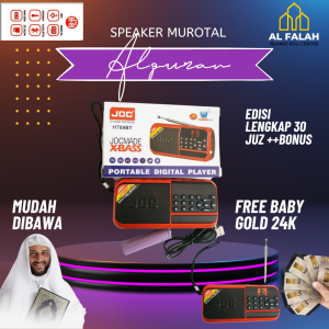 32 GB Murotal Alquran 30 Juz Lengkap Speaker Bluetooth Full Bass H798BT