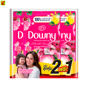 ดาวน์นี่ พรีเมียม เพอร์ฟูม น้ำยาปรับผ้านุ่มสูตรเข้มข้นพิเศษ กลิ่นหอมช่อดอกไม้อันแสนน่ารัก 450 มล. แพ็ค 2+1
