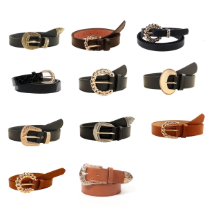 Vintage Styles Belt Decorative Buckles Waist Belt Versatiles Styling Waistband for Jeans or Dresses