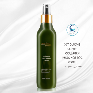Xịt Dưỡng Sophia Collagen Hair Repair Water Phục Hồi Keratin Giúp Tóc Căng Bóng Suôn Mềm 250ml