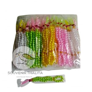 (50pcs) Souvenir Tasbih Mutiara Besar Kemas Plastik
