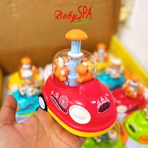 [𝐒𝐆 𝐒𝐞𝐥𝐥𝐞𝐫] BabySPA Rotating Carousel Hand Push Toy No Battery Moving Horse Toy Kids