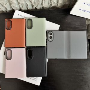 Suitable for Samsung Galaxy Z Fold 8 Fold 8 Ultra phone case simple solid color style leather material thats not greasy