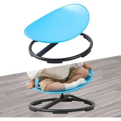 Round balance rotary chair childrens sensory training machine kindergarten swivel chair toy
