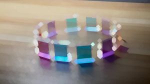 100/200/300 cái Tấm Acrylic Màu Sắc Dùng Trang Trí Tường Trang Trí Nghệ Thuật Mô Hình DIY Thành Phần Mô Hình Khúc Xạ Ánh Sáng