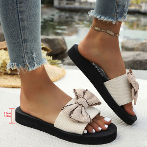 [Free Shipping] WomenS Non-Slip Wear-Resistant Home Slippers With Wedge Heel And Thick Sole For Outdoor Wear Summer 2026 New Model High-Heeled Flip-Flops