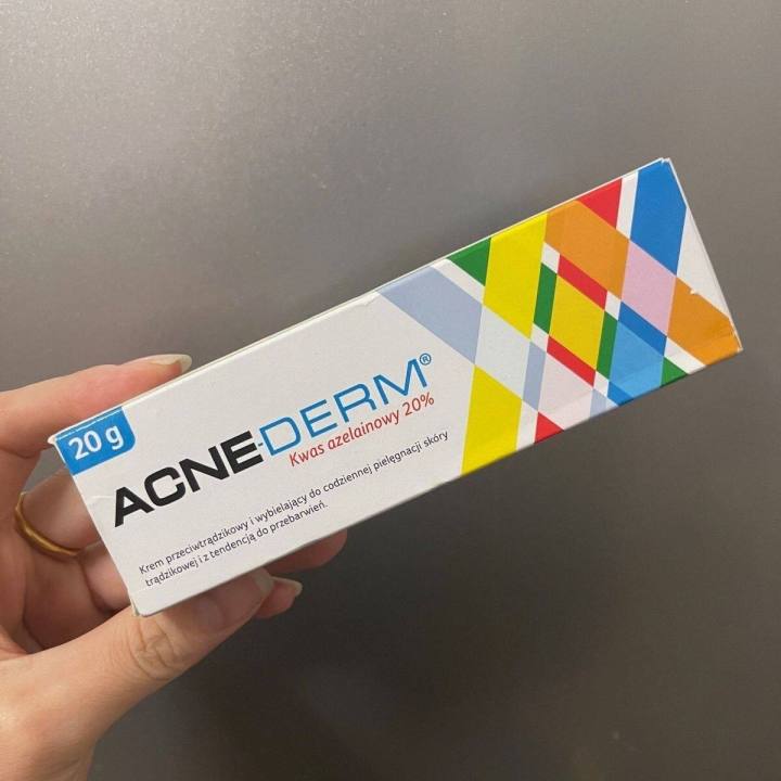 ACNEDERM Azelaic acid 20% cream azalea acid acne acne scars blackheads ...