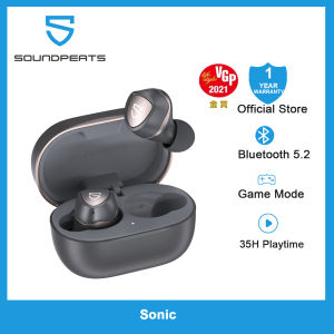 SOUNDPEATS  Sonic สำหรับเกมโหมดหูฟังเอียบัดไร้สายบลูทูธ5.2 QCC3040หูฟังTWS APTX-Adaptive CVC 8.0 Hเวลาเล่น