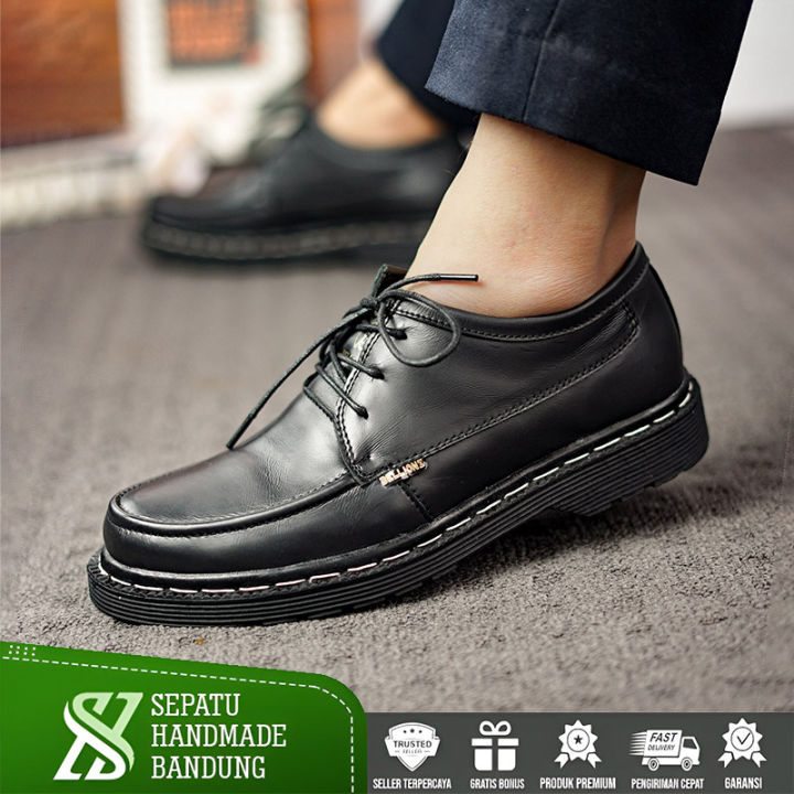 Sepatu Kulit Pria Model Loafers Kerja Kantor Model Loafer Kekinian - Main Image