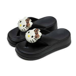 [Free Shipping] Thick-soled flip-flops for women high-heeled sandals womens outdoor slip-on beach shoes home slippers womens shoes