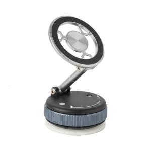 ขาตั้งที่วางโทรศัพท์จุกดูดพับได้ที่วางโทรศัพท์แดชบอร์ดรถแม่เหล็กสำหรับโทรศัพท์16 15 14 13ที่ยึดแบบหมุนได้