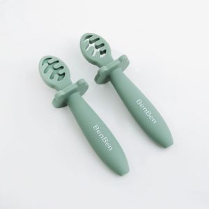 BenBen Premium Silicone Baby Pre Spoon with Case Sendok Makan Bayi BLW Mpasi