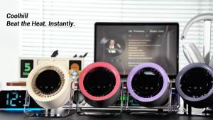 USB Desk Fan for Bedroom: 100 Speeds Digital Display Quiet Portable Fan with Turbo Airflow 120° Rotating Small Rechargeable Battery Desktop & Wall-Mounted Fans for Bedroom Home Office