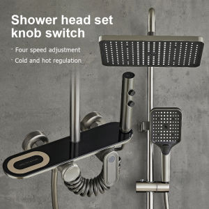 ARTHUR Two water outlets  4in1 Shower Set with faucet hot and cold shower set fro bathroom shower