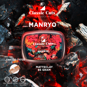 Pomade Matte Clay Tahan Lama - Classic Cuts 85 Gr (FREE SISIR) Premium Aroma Berry Fresh Hair Styling Paste / Clay Pomade