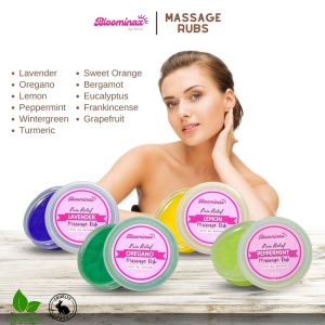 Bloominax by Gena - 50g Pain Relief Massage Rub 11 flavors- Anti-Inflammatory Relax Muscles Headaches Reduce Stress Moisture Ability to manage the pain Cooling effect on the skin Anti-Inflammatory properties Alleviate pain caused by arthritis etc...