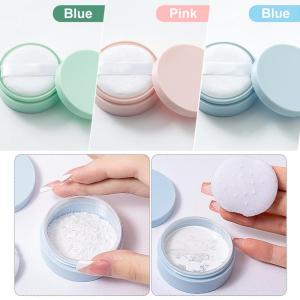 pamelaea 5g Loose Powder Jar With Puff Refillable Empty Box With Sifter Grid Lid Cosmetics Container Plastic Packaging Case Makeup Tool