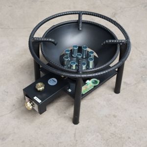 Low foot low soup stove commercial gas natural gas with flame protection soup bucket gravy meat special low pressure fierce stove shelf