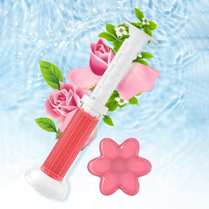 Pelise Toilet Bowl Cleaner Flower Stamp Toilet Deodorizing Gel Stamp Toilet Flask Odor Remover