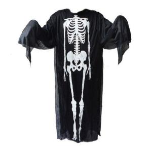 Ma Halloween trang phục bộ xương Áo Choàng Kinh Dị Cho Ma Cà Rồng Ác Quỷ đầu lâu Áo Choàng Trẻ Em Người Lớn Ăn Mặc Đáng Sợ Cosplay Accessorie