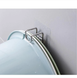 Móc Treo Chậu Thau Rổ Thớt Khăn Inox H087 Dán Tường