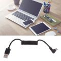 60 Wát Cáp sạc nhanh mùa xuân USB dây cuốn một đến dây USB nối dài linh hoạt 480mbps dây đồng bộ dữ liệu cho điện thoại di động. 