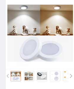 ไฟ LED ดาวน์ไลท์แบบบางติดตั้งบนพื้นผิวไฟสปอตไลท์ติดในบ้านบางเฉียบกำลังไฟ220V 240V 3W 5W 7W ไฟตู้ครัวบ้าน