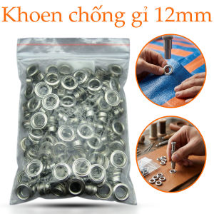 Khoen Ore 12mm Túi 100 Cái - Khoen Mắt Cáo Kim Loại Tròn Dập Bạt Làm Rèm Cửa Sổ Phụ Kiện May Mặc Đồ Handmade