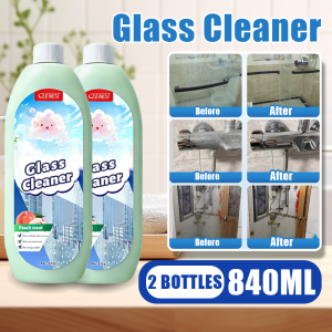 💦3 seconds to remove stains💦Glass Cleaner 420ML Glass Stain Remover Fast Drying & No Residue For Bathroom Glass Car Windshield Mirror Window remove water stains High Efficiency glass cleaning Oil stain remover