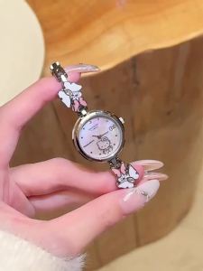 ZGO Sanrio Hello Kitty Watch Womens Waterproof Luxury Elegant Bracelet Watch 2025 Trendy INS-Style Ladies Gift 2106