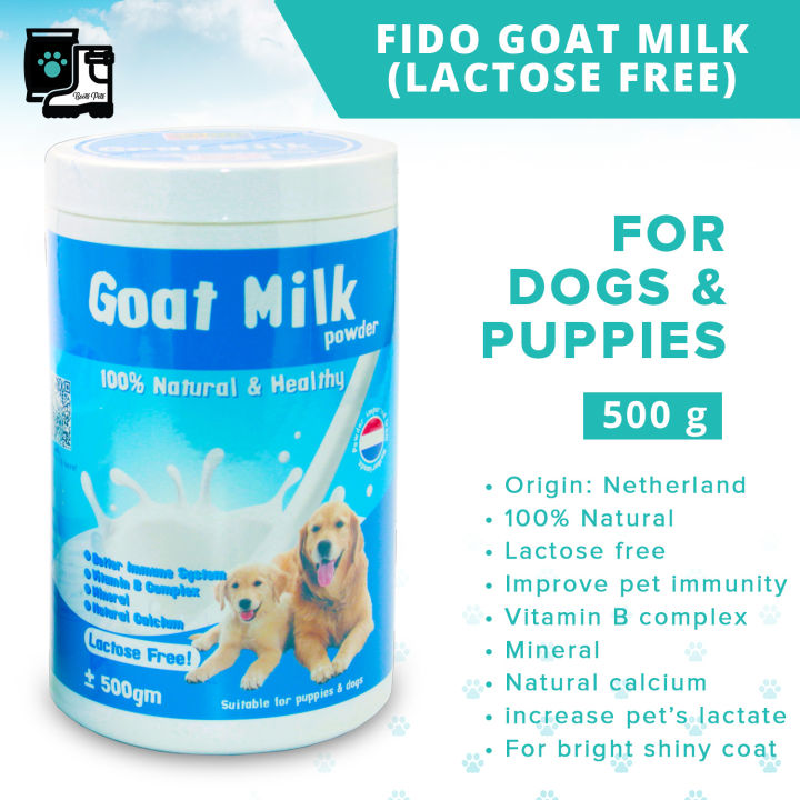 FIDO Goat Milk Powder for Dog & Puppy (500g, 17.6oz) LACTOSE FREE