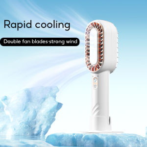 OATSBASF Handheld Semiconductor Cooling Fan Mini Strong Winds Usb Rechargeable Desktop Fan