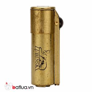 Hộp Quẹt Bật Lửa xăng đá Lubinski SK-3 thiết kế đẹp độc lạ nhỏ gọn - dùng xăng bấc đá cao cấp (KHÔNG CHỨA XĂNG GAS)