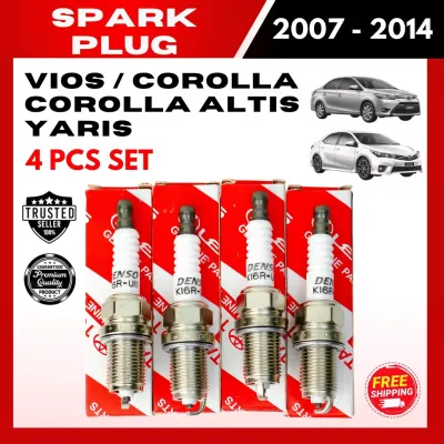 4PCS SPARK PLUG for TOYOTA Vios Single VVTi (2003-2015) / Corolla Altis 1.6 JEGS 3ZZ-FE (2001-2007) / Corolla 1.6 GLi 4A-FE (1992-1997) / Corolla Altis 1.6 EGV 3ZZ-FE (2008-2011) / Corolla Altis 1.8 EG 1ZZ-FE (2001-2007) - 90919-01164