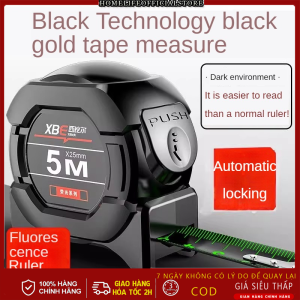 Thước Cuộn Thép Thước Kéo Thước Rút Bằng Thép Carbon Phủ Huỳnh Quang Có Thể Nhìn Trong Tối Loại Dài 5m và 10m