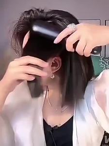 Wireless Hair Straightener Brush - USB Rechargeable 30Mins Cord-Free Use LCD Display & Ceramic Plates for Shiny Smooth Hair Perfect for Travel & Touch-Ups