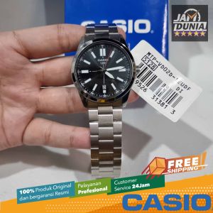 CASIO ORIGINAL - CASIO MTP-VD02D-1E - MEN LA - Stainless steel - Perak - Jam dunia JD18ST # Jam Tangan Pria Jam Pria Jam Tangan Anti Air + CASIO MTP-VD02D-1E MTP VD02D 1E MTP-VD02D VD 02 D MTPVD02 MTP-VD02 MTPVD02D MTP-02 $ WR0 ST BS7