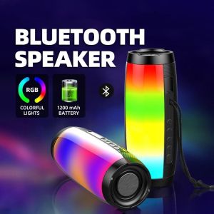 ♥Limit Free Shipping♥BT-1202 RGB Wireless Bluetooth Speaker Mini Bass Stereo Surround Speaker with LED Colorful Light