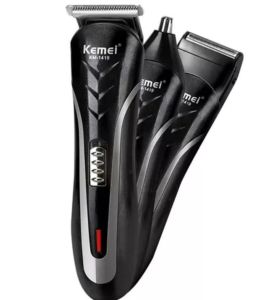 Alat Cukur Elektrik Portable KEMEI KM-1419 Clipper 3 IN 1-Mesin Cukur Rambut 1 SET