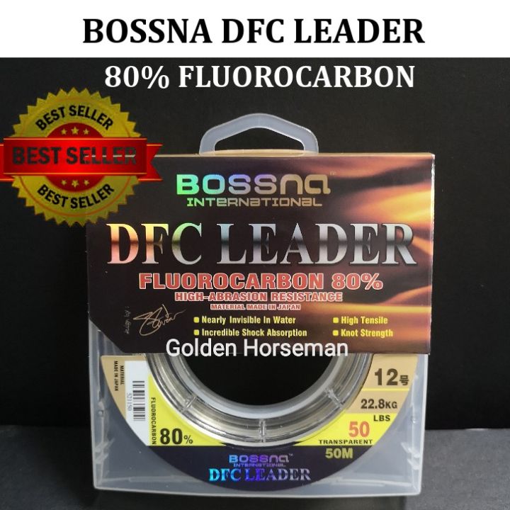 Bullzen DFC Fishing Leader Line 20lb 50m 80% Fluorocarbon 9.1kg