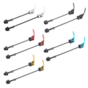 2 Pcs Front Rear Bike Axles Wheel Hub Skewers Lightweight Bicycles Quick Release Lever for Mountain Road Folding Bike
