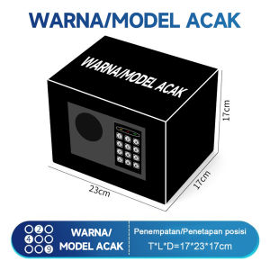 JT Kotak Uang Brankas Mini Brankas Mini Brankas Uang Brankas Besi Brankas Tahan Api kualitas terbaik password kode led elektrik aman simpan uang emas perhiasa--Opsi model lubang/biasa