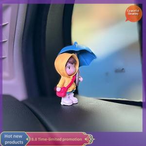Graceful Cute Umbrella Couple Car Interior Decoration Action Figures Auto Rearview Mirror Dashboard Ornaments For Car Accessories