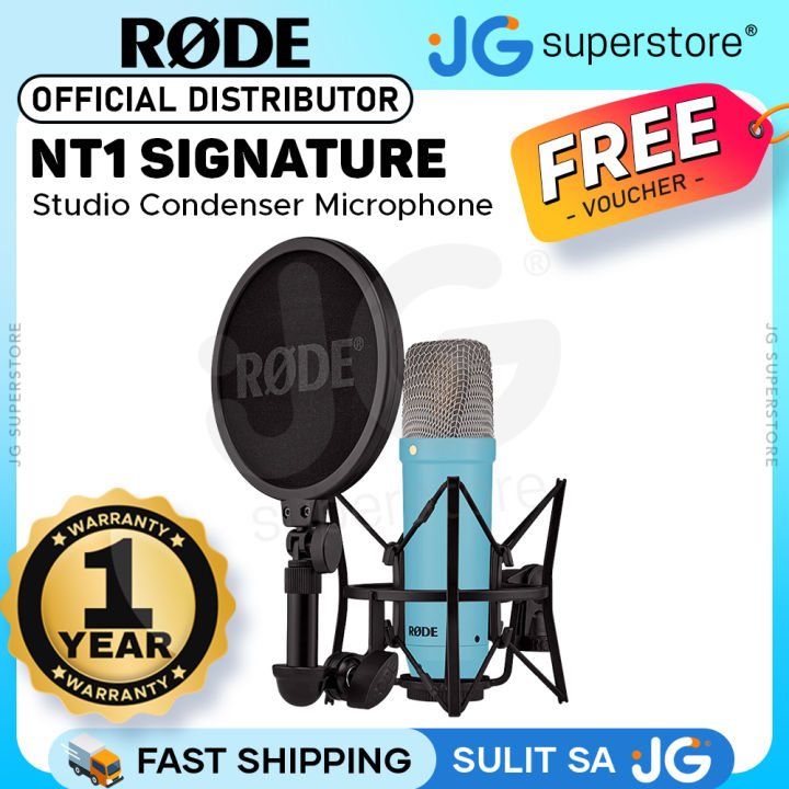 Rode NT1 Signature Cardioid Condenser Studio Microphone with HF6 1