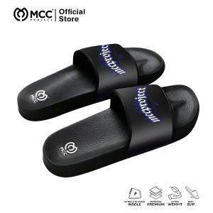 MCC Project Sandal Slop Pria Slide Anti Slip MCF Fullblack Premium 36-43
