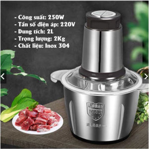 Máy xay thịt cối inox 304 công suất 250w  máy xay đa năng tiện lợi cho nhà bếp
